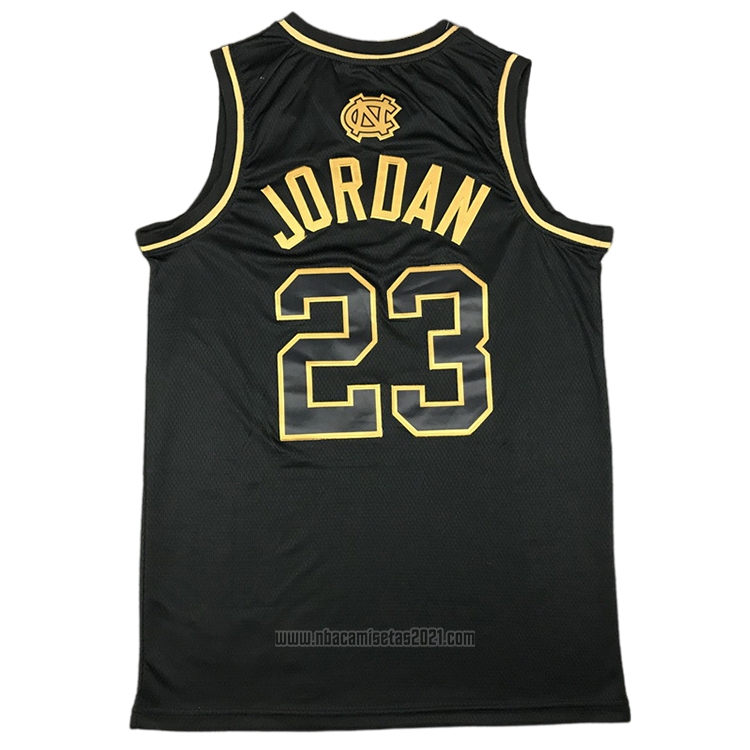 Camiseta North Carolina Tar Heels Michael Jordan #23 Negro